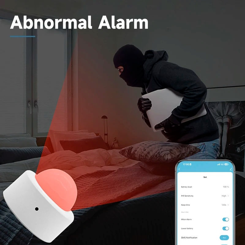 Tuya Zigbee PIR Motion Sensor Human Body Infrared Detector Smart Security Alarm Works with Alexa Google Assistant Smart Life App